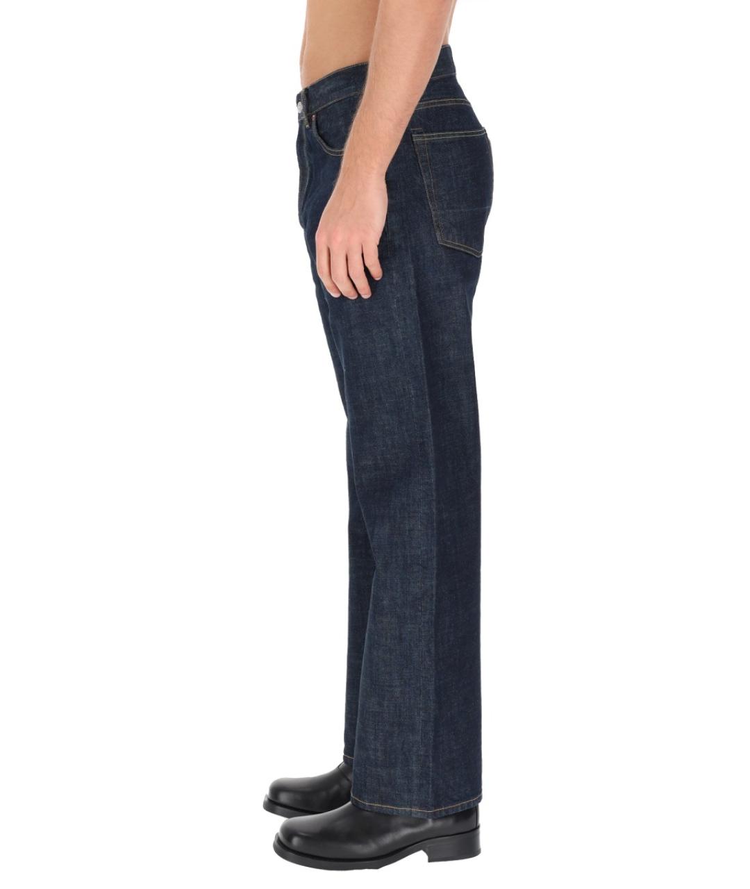 OUR LEGACY Синие хлопковые прямые джинсы, фото 4