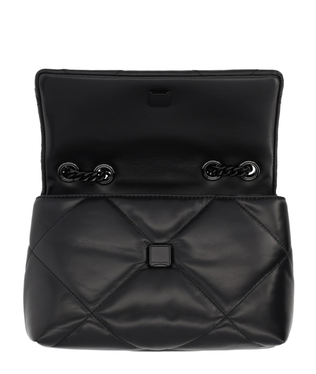 TORY BURCH Черная кожаная сумка через плечо, фото 4