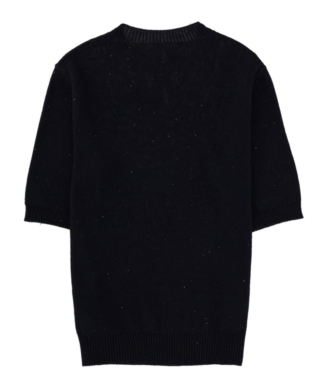 FABIANA FILIPPI Темно-синий хлопковый джемпер / свитер, фото 2