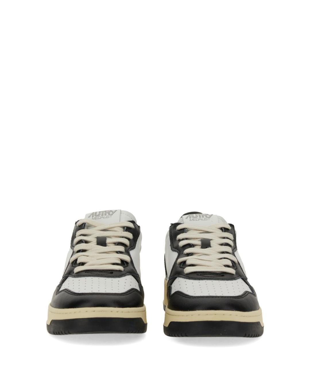 AUTRY Черные кожаные низкие кроссовки / кеды, фото 5