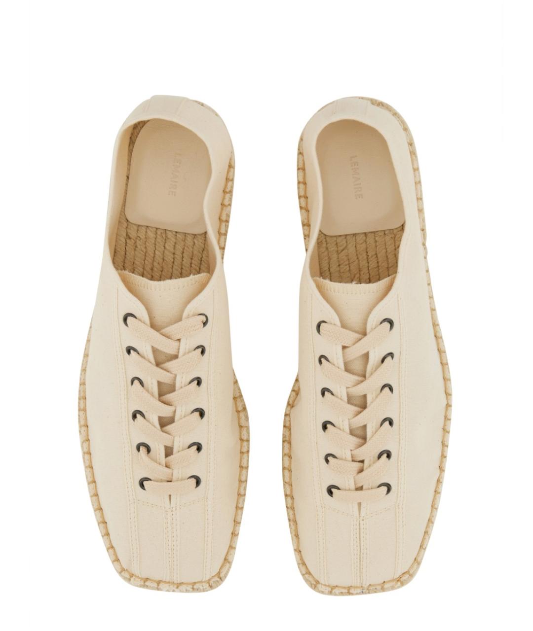 LEMAIRE Белые текстильные эспадрильи, фото 4