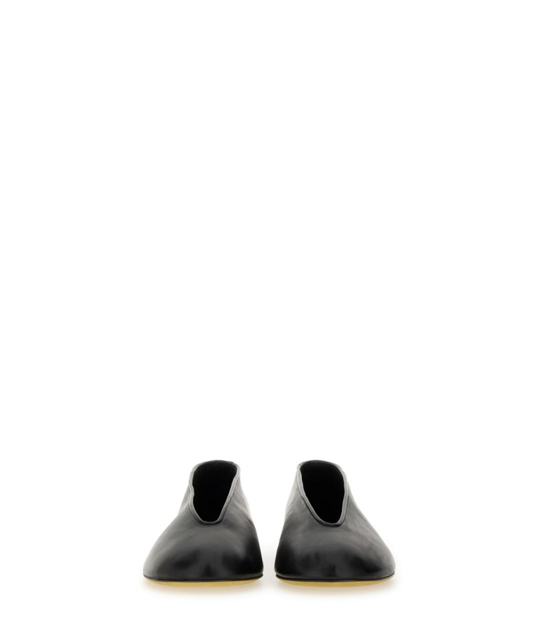 MOSCHINO Черные кожаные балетки, фото 4