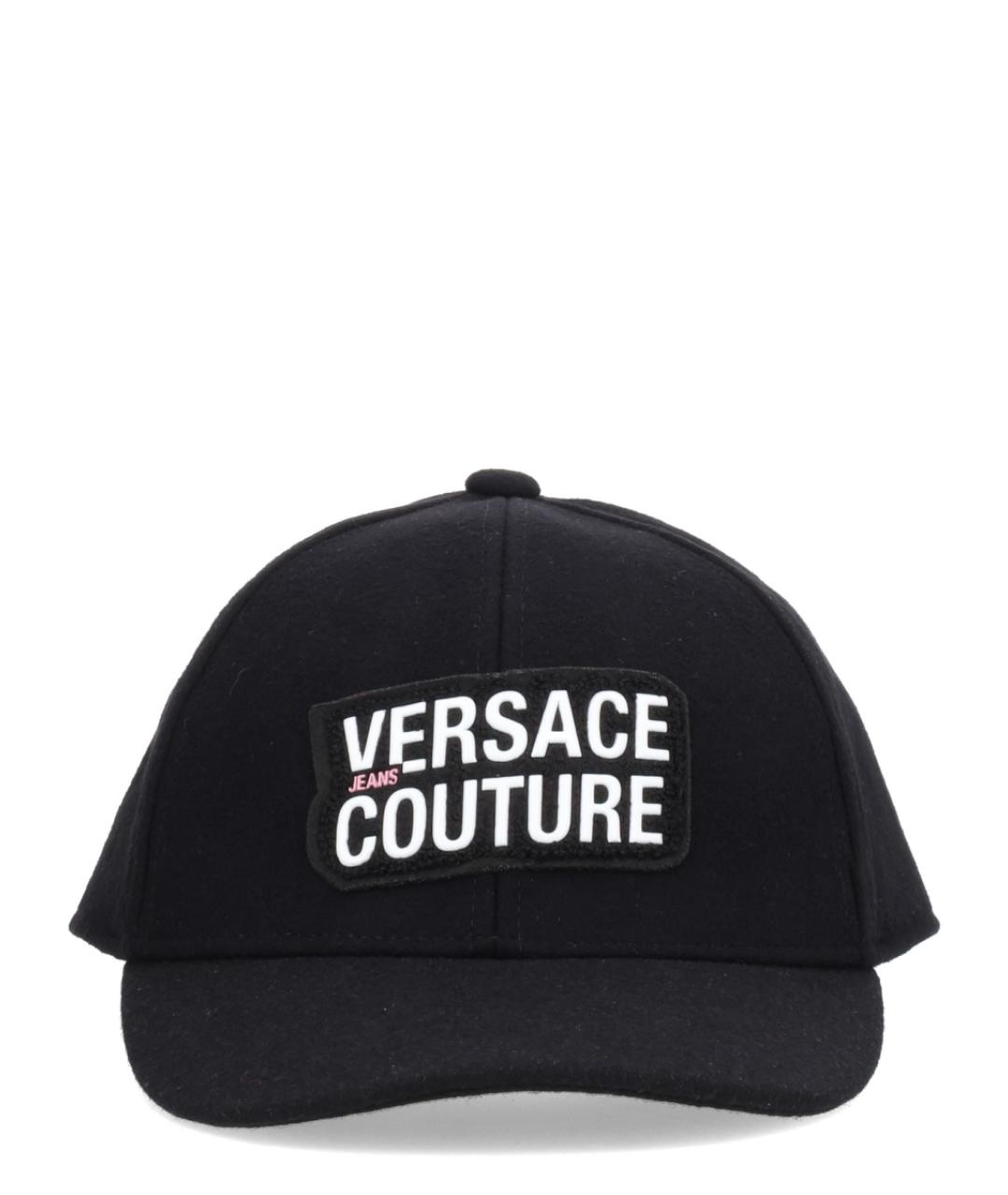 VERSACE JEANS COUTURE Черная хлопковая кепка/бейсболка, фото 1