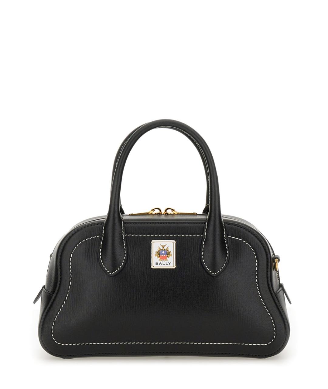 BALLY Черная кожаная сумка тоут, фото 1