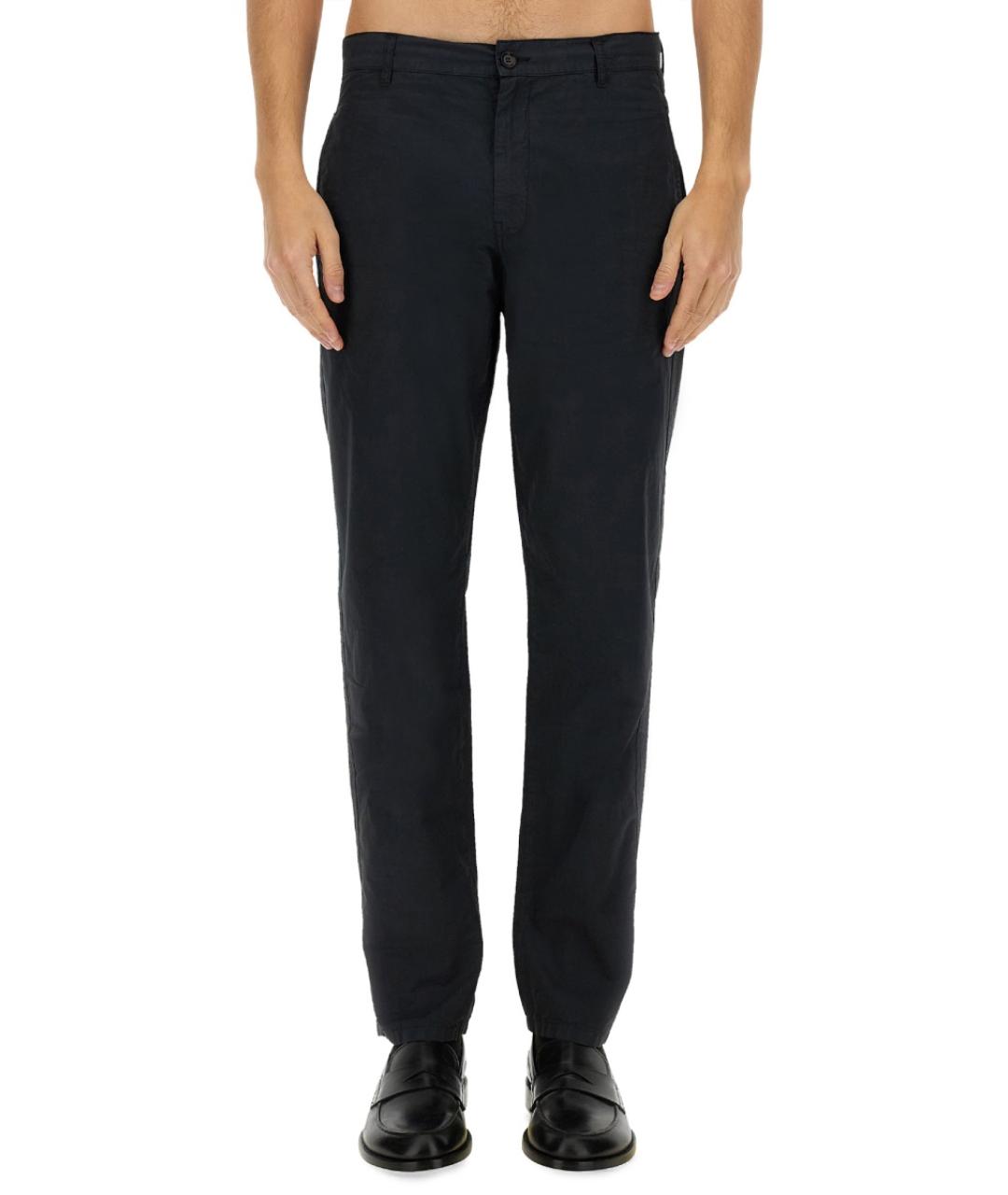 ASPESI Синие хлопковые повседневные брюки, фото 5