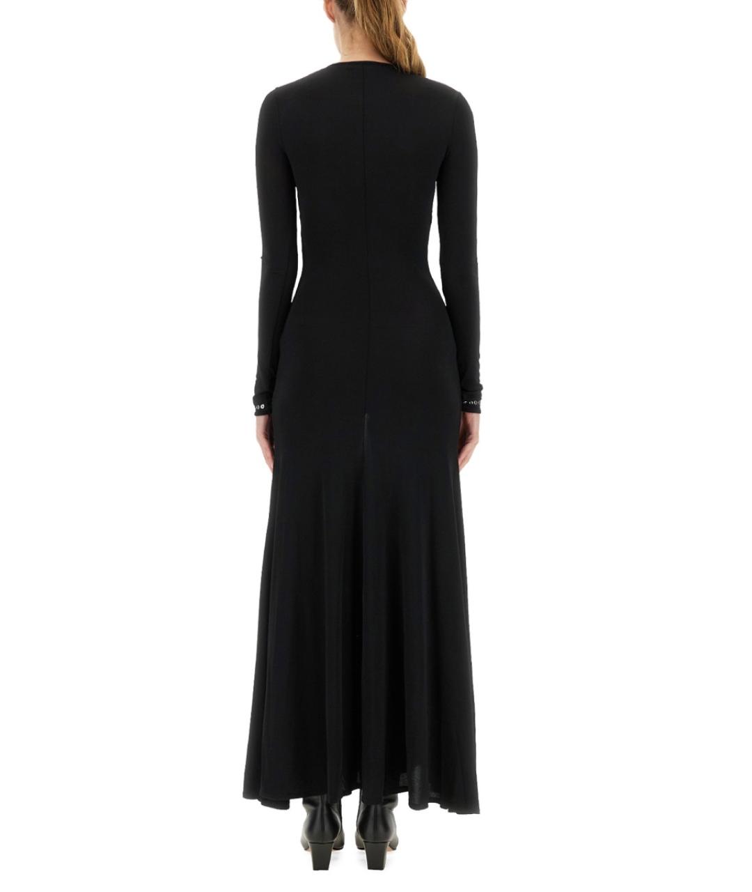 PACO RABANNE Черное вискозное повседневное платье, фото 4