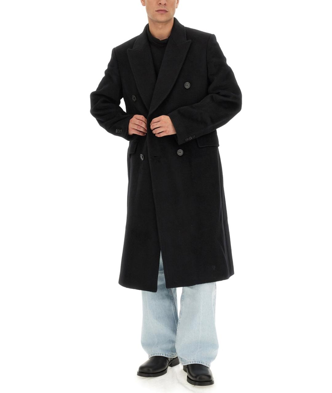 OUR LEGACY Черное шерстяное пальто, фото 2