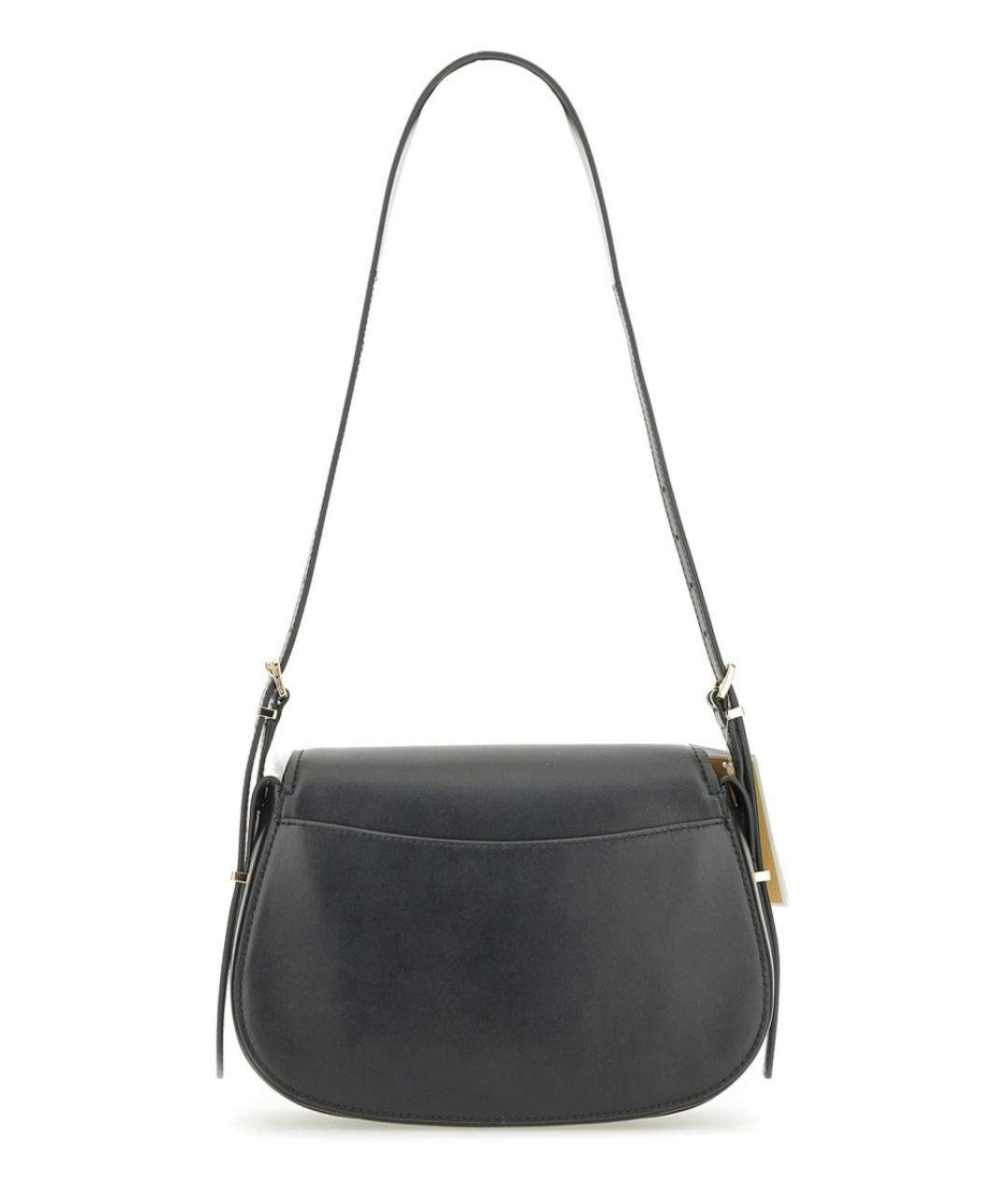 MICHAEL KORS Черная кожаная сумка через плечо, фото 2