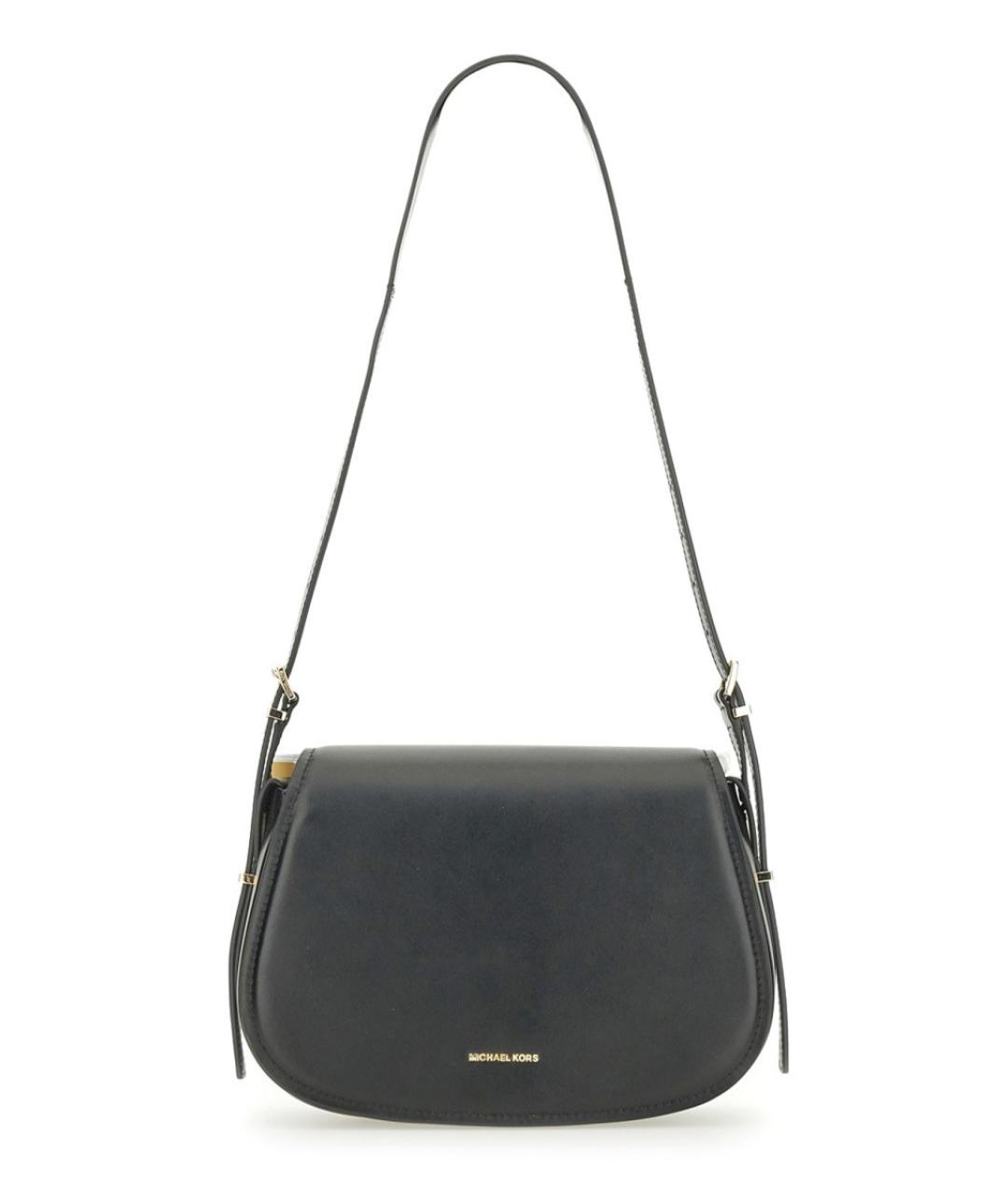 MICHAEL KORS Черная кожаная сумка через плечо, фото 1