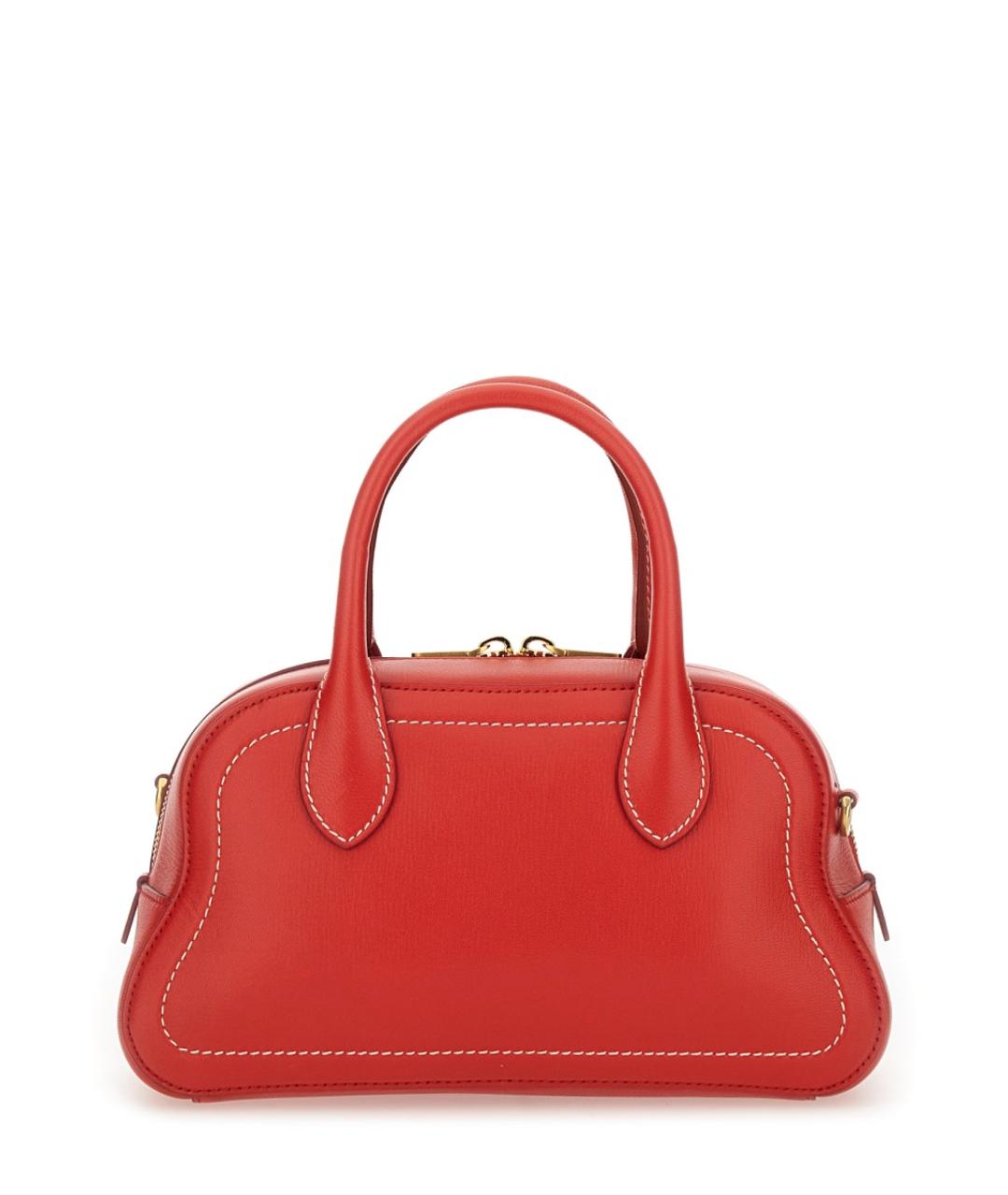 BALLY Красная кожаная сумка тоут, фото 4