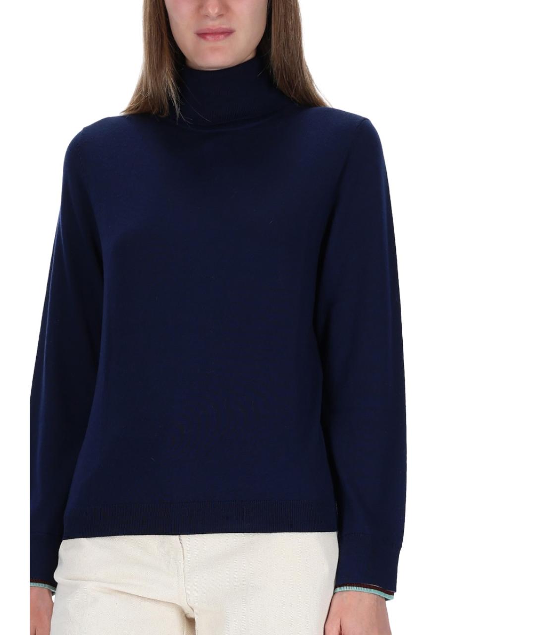 PAUL SMITH Синий шерстяной джемпер / свитер, фото 4