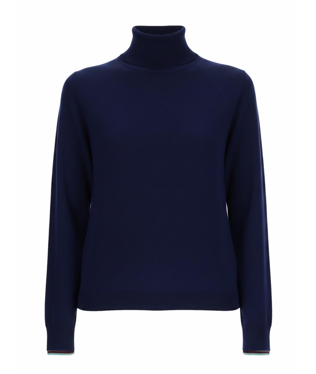 PAUL SMITH Синий шерстяной джемпер / свитер, фото 1