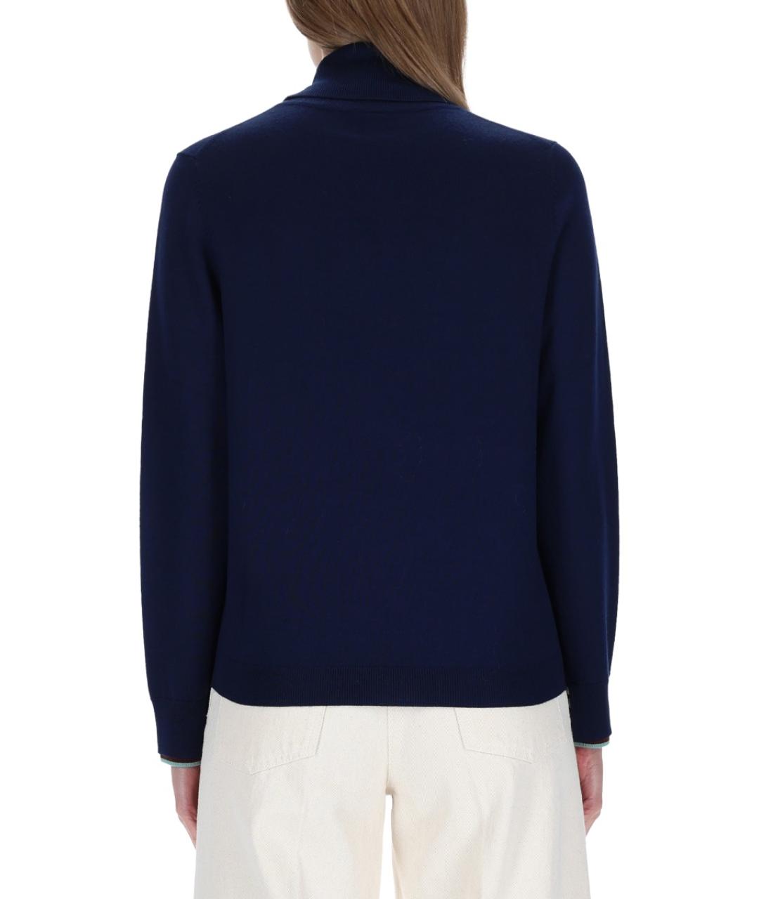 PAUL SMITH Синий шерстяной джемпер / свитер, фото 3