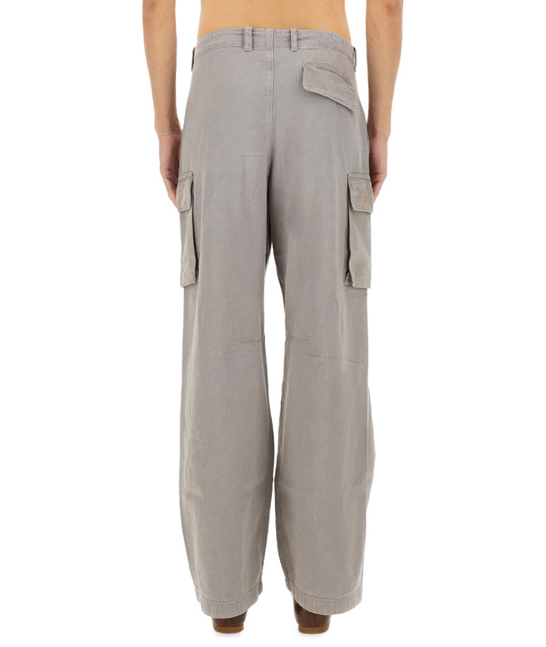 OUR LEGACY Серые хлопковые повседневные брюки, фото 4