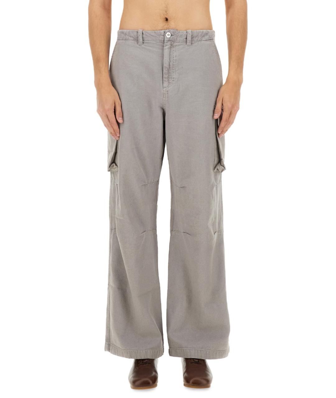 OUR LEGACY Серые хлопковые повседневные брюки, фото 2