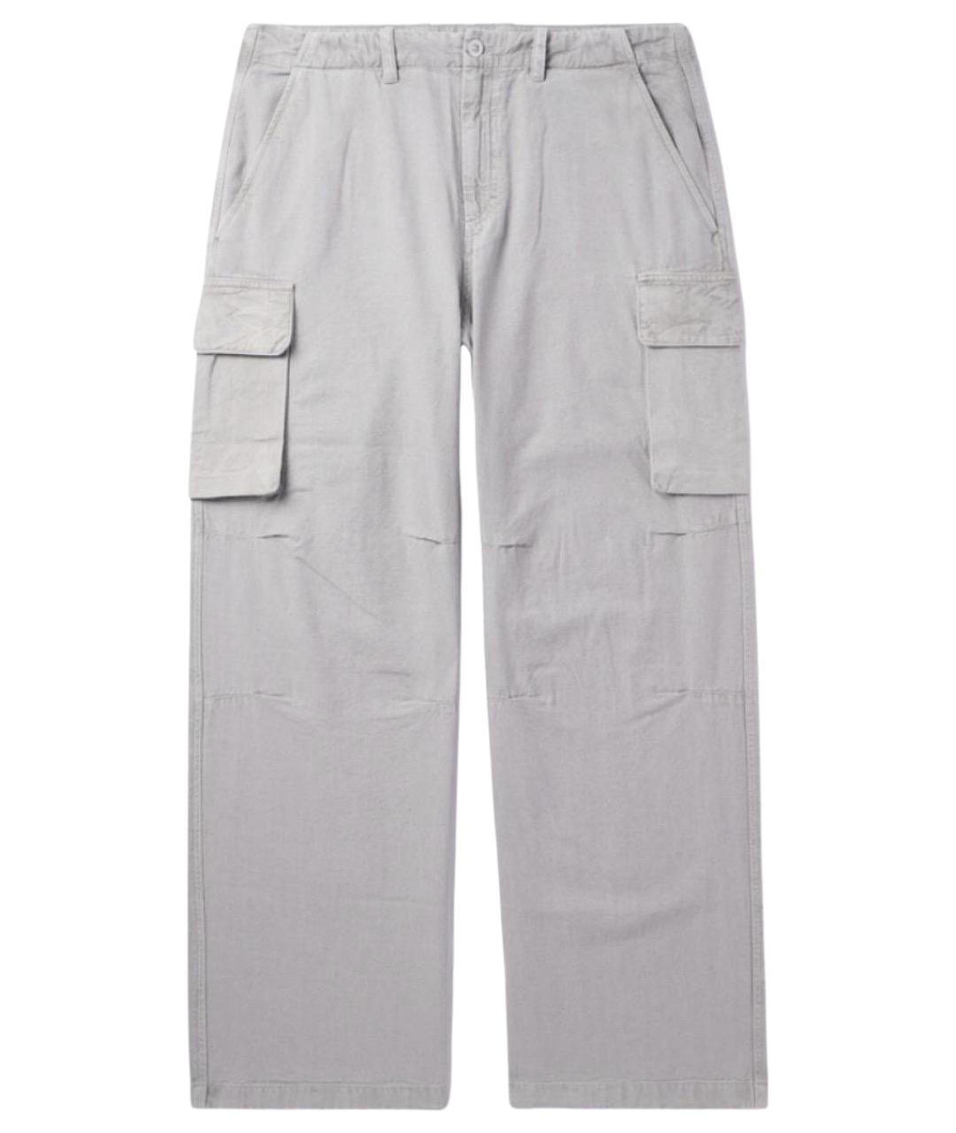 OUR LEGACY Серые хлопковые повседневные брюки, фото 1