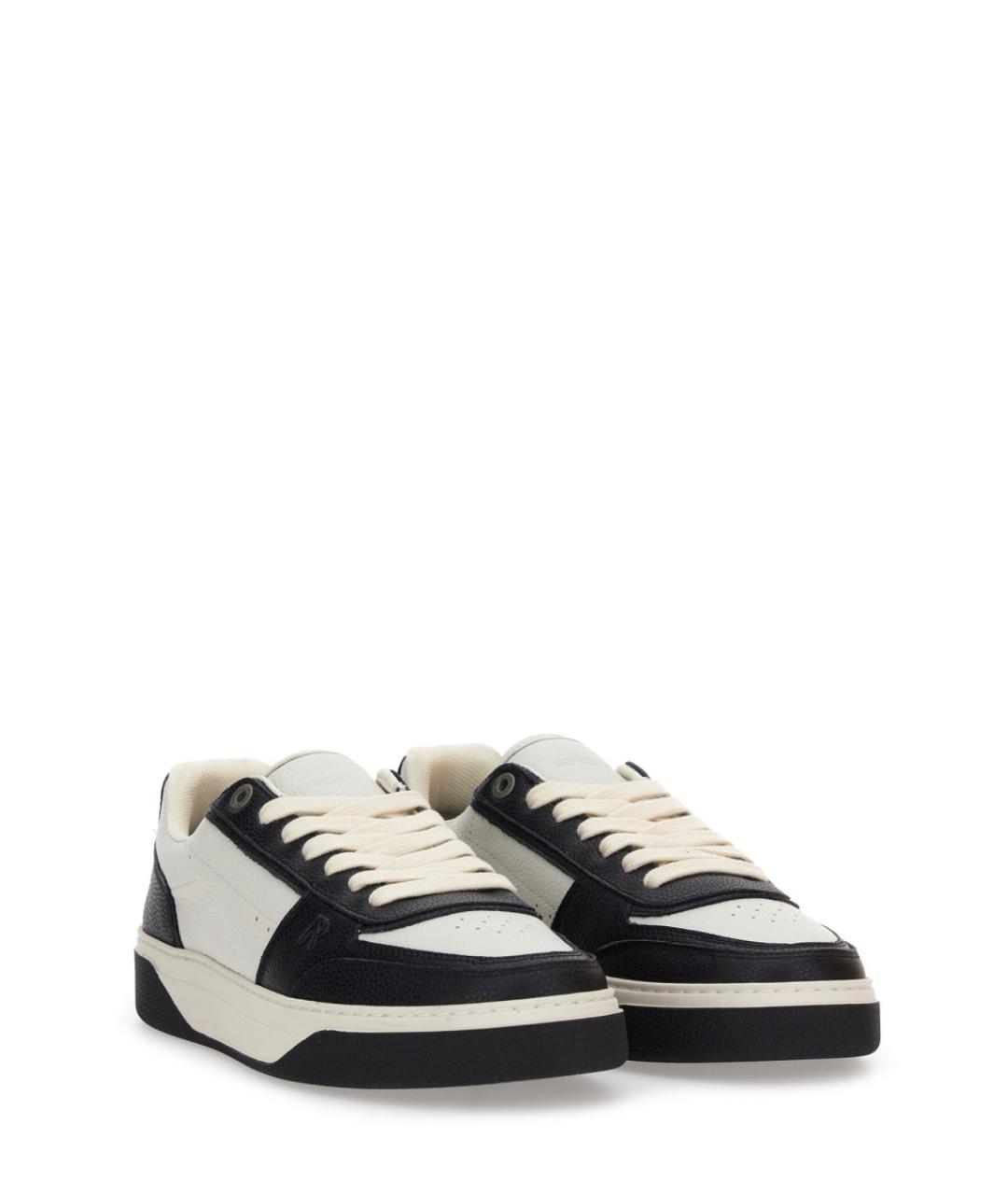 REPRESENT Черные кожаные низкие кроссовки / кеды, фото 2