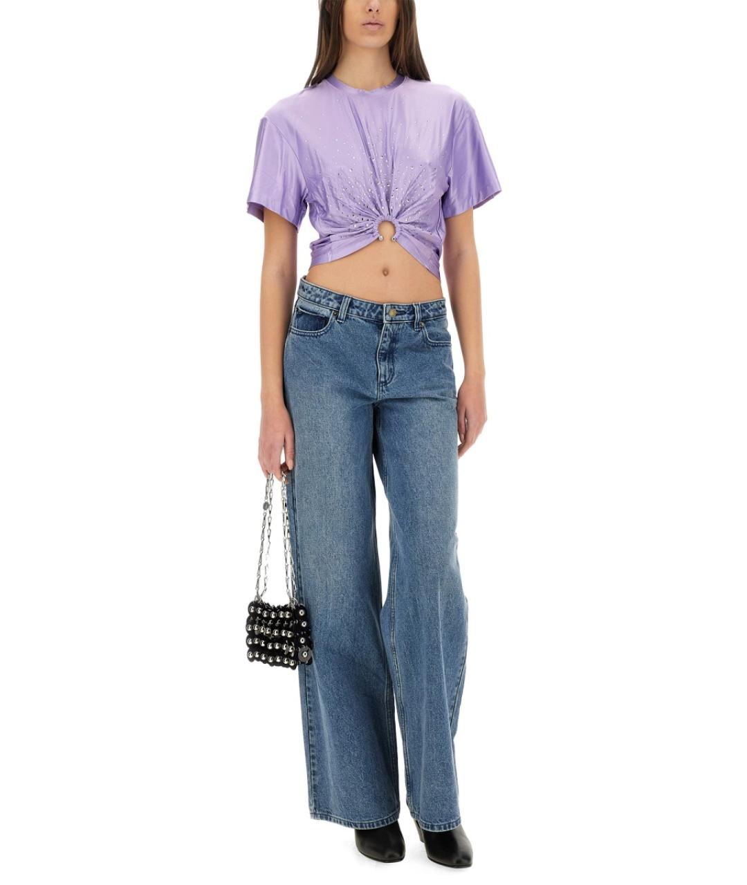 PACO RABANNE Фиолетовая вискозная блузы, фото 2