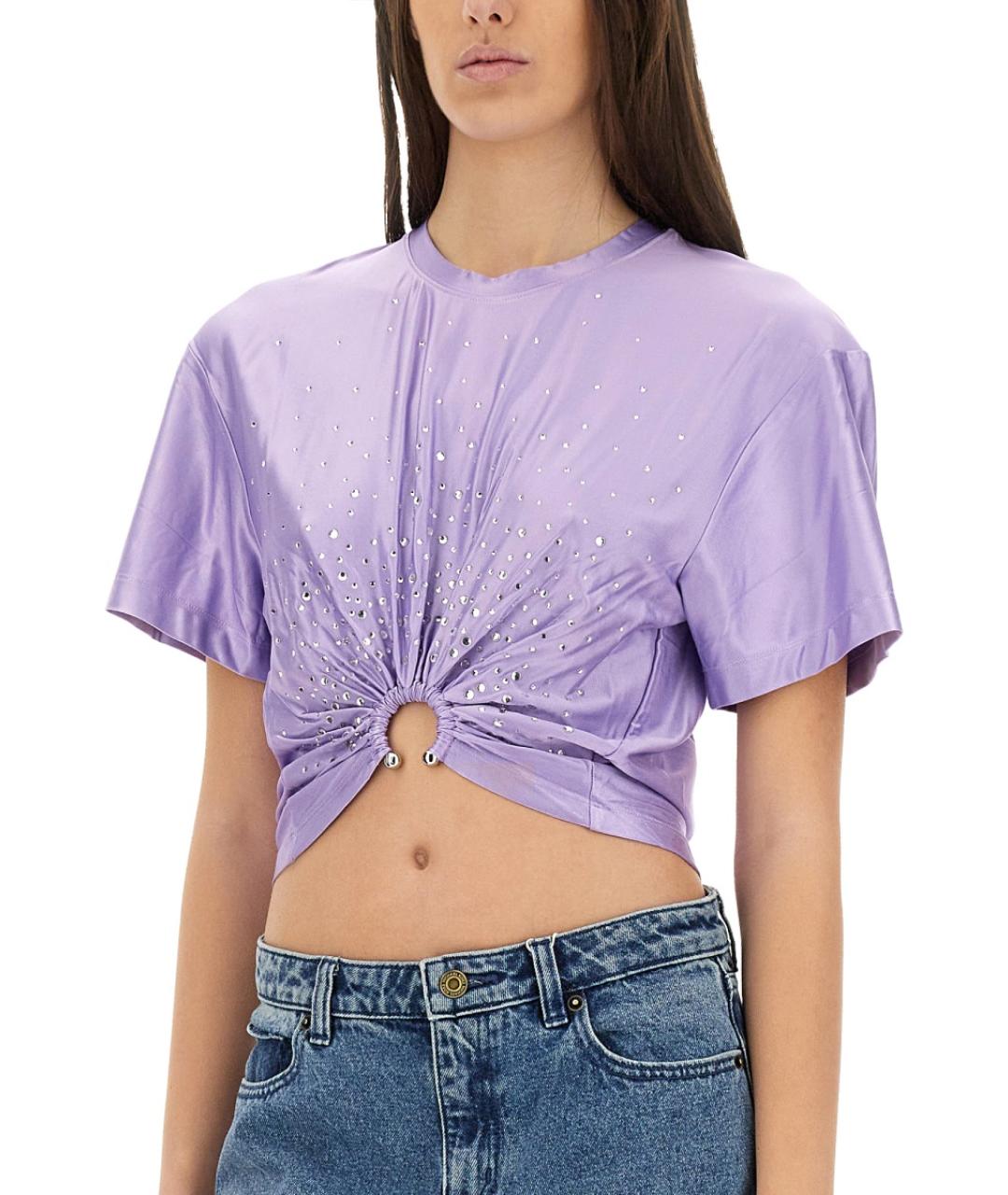 PACO RABANNE Фиолетовая вискозная блузы, фото 3