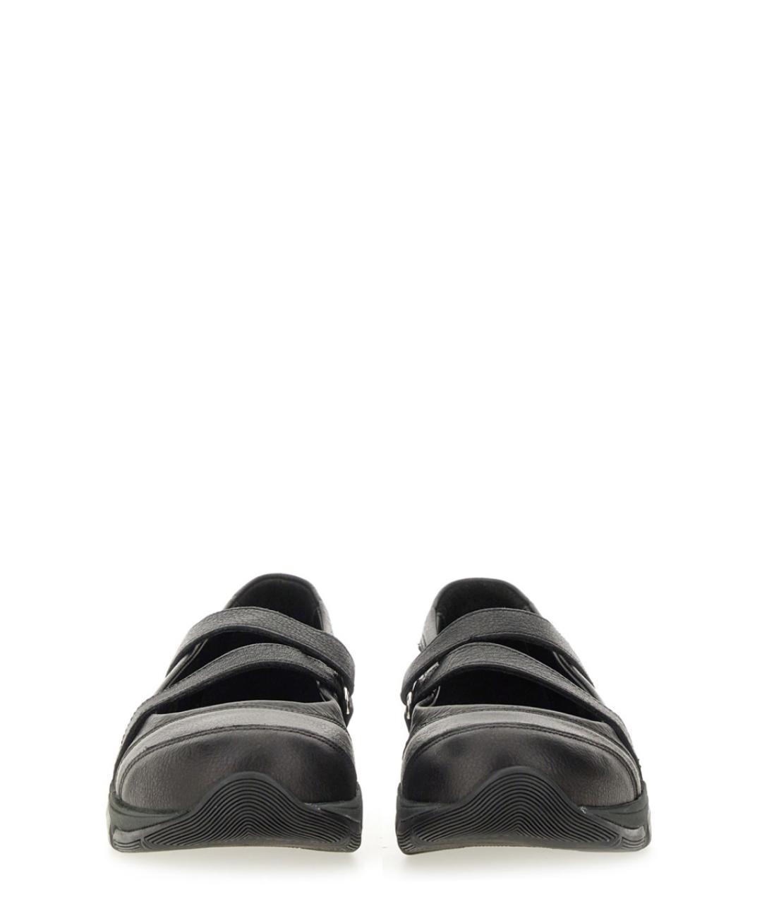 OUR LEGACY Черные кожаные балетки, фото 4