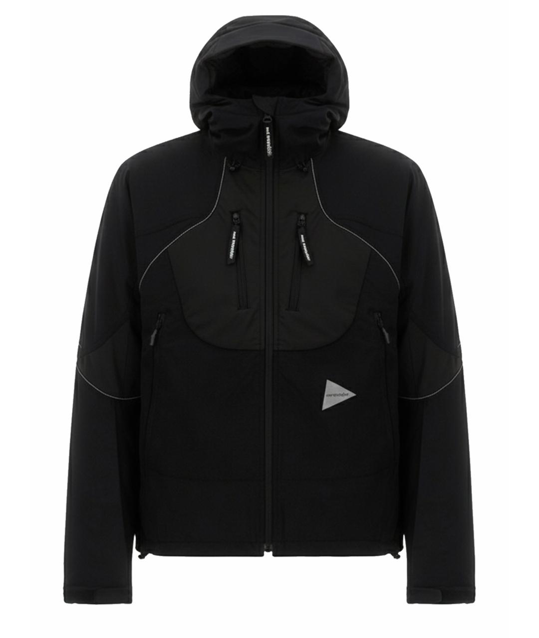 AND WANDER Черная полиамидовая куртка, фото 5