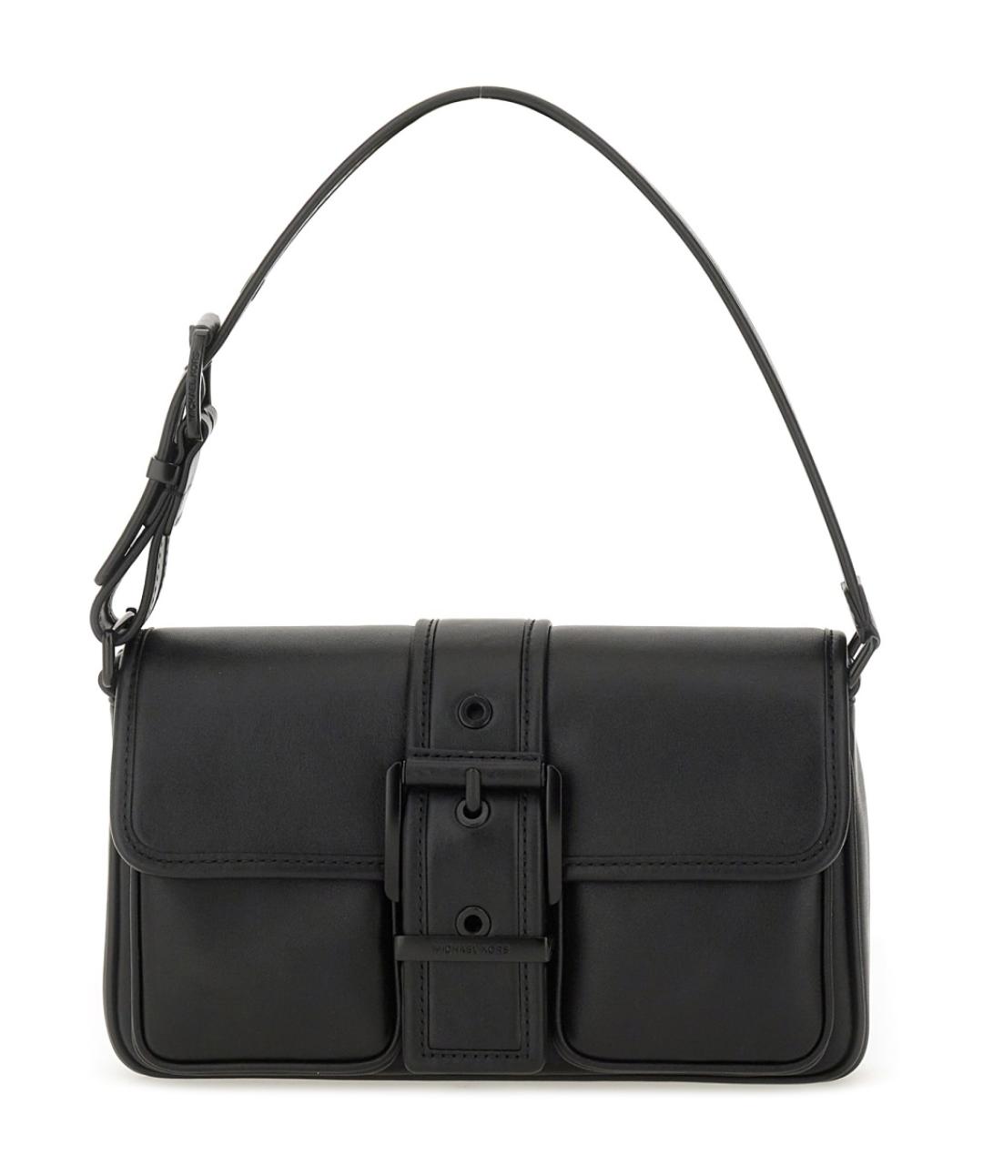 MICHAEL KORS Черная кожаная сумка через плечо, фото 1