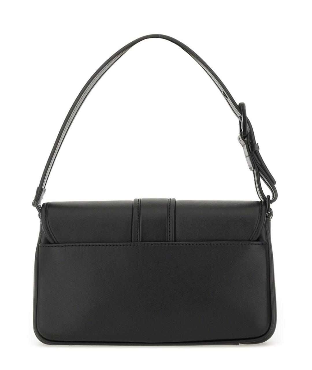 MICHAEL KORS Черная кожаная сумка через плечо, фото 2