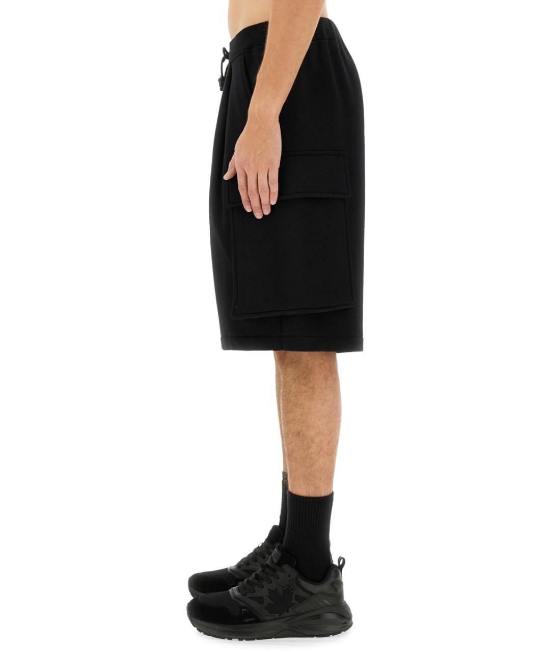 DSQUARED2 Черные хлопковые шорты, фото 4