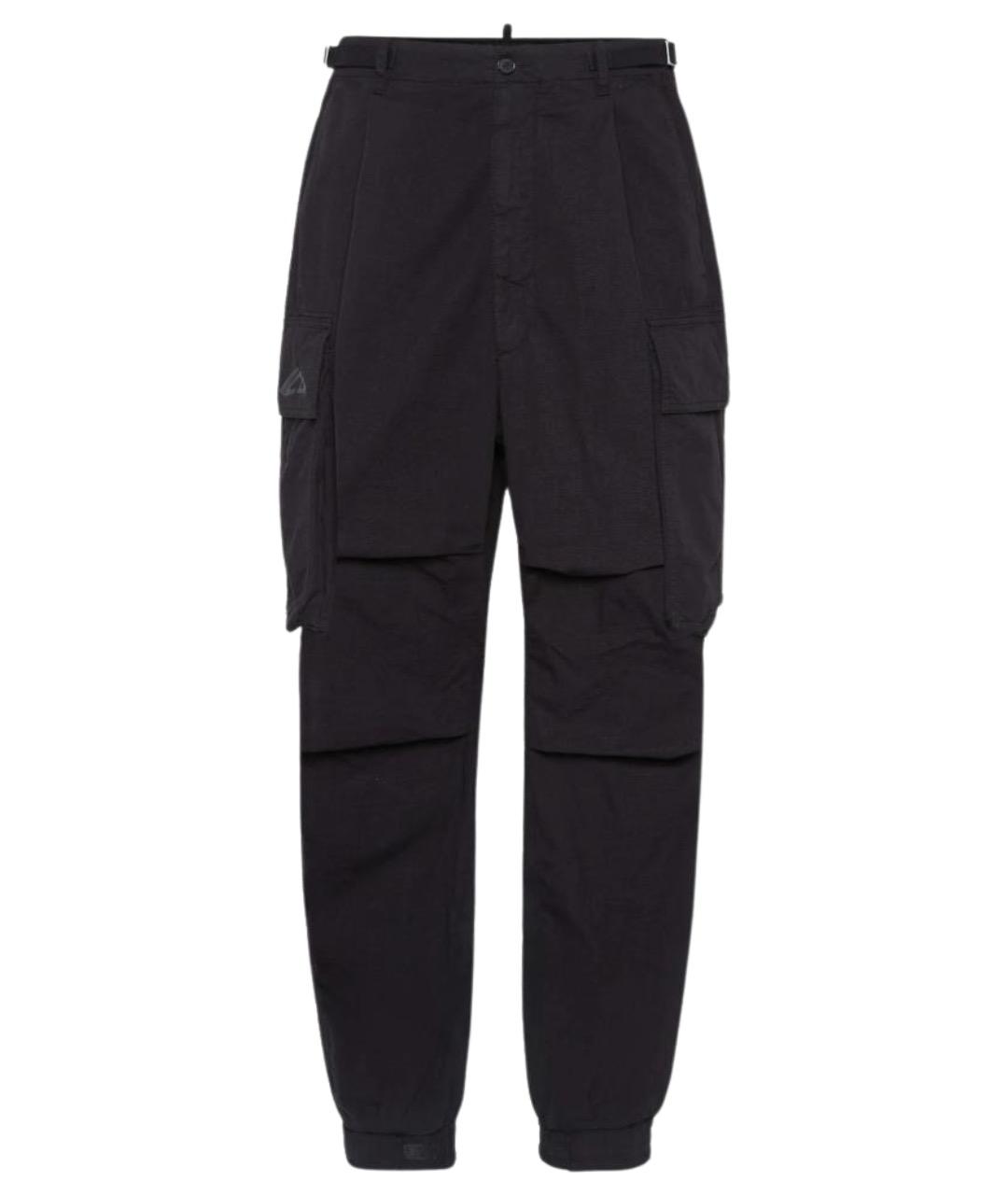 DSQUARED2 Черные хлопковые повседневные брюки, фото 1