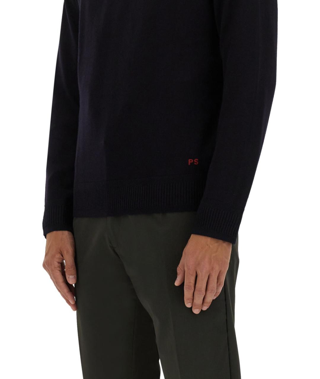 PS BY PAUL SMITH Темно-синий шерстяной джемпер / свитер, фото 4