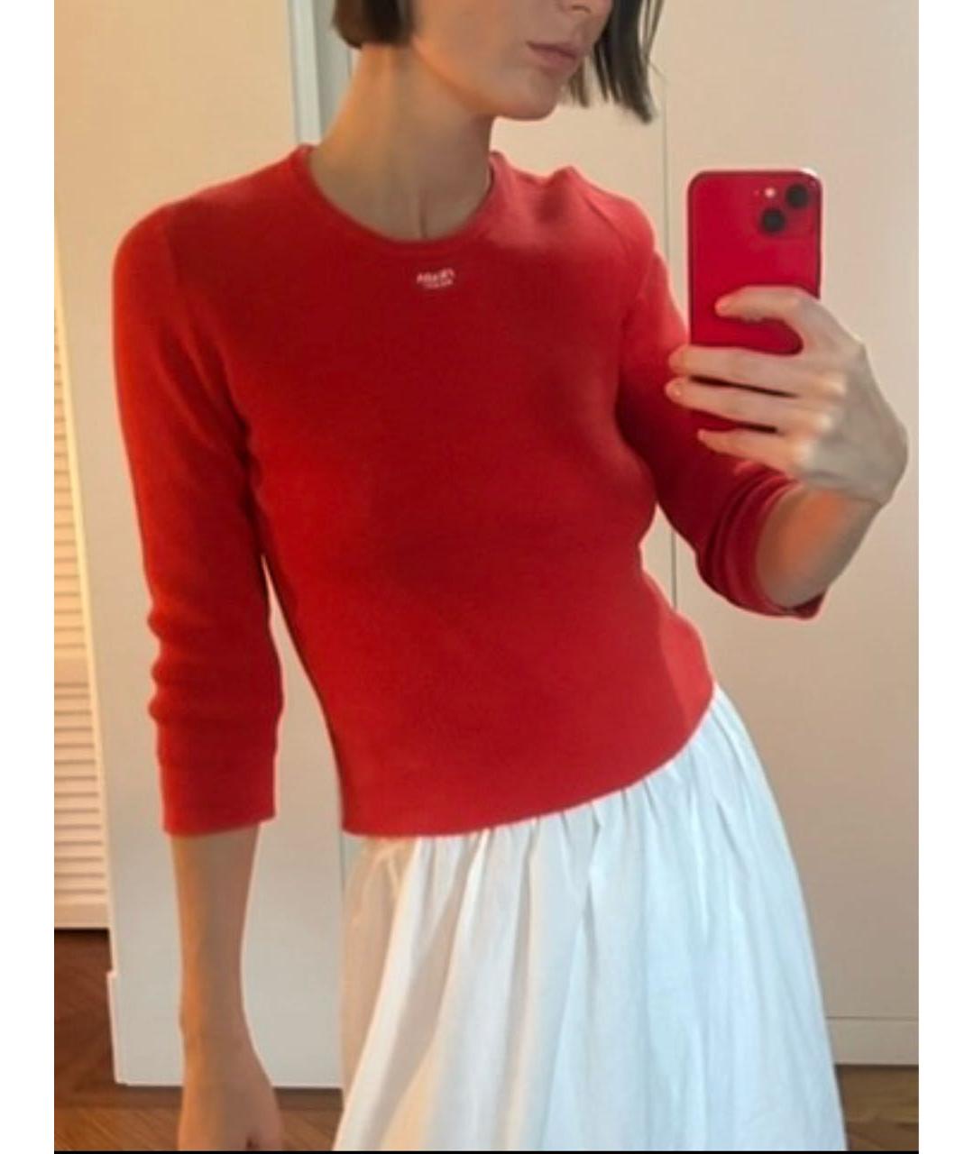 PRADA Красный хлопковый джемпер / свитер, фото 4