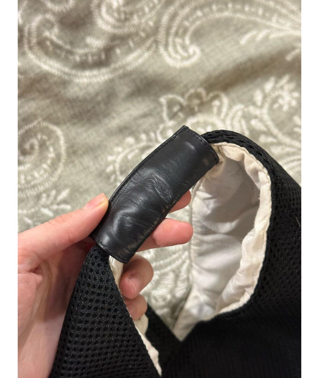 MM6 MAISON MARGIELA Черная синтетическая сумка тоут, фото 6