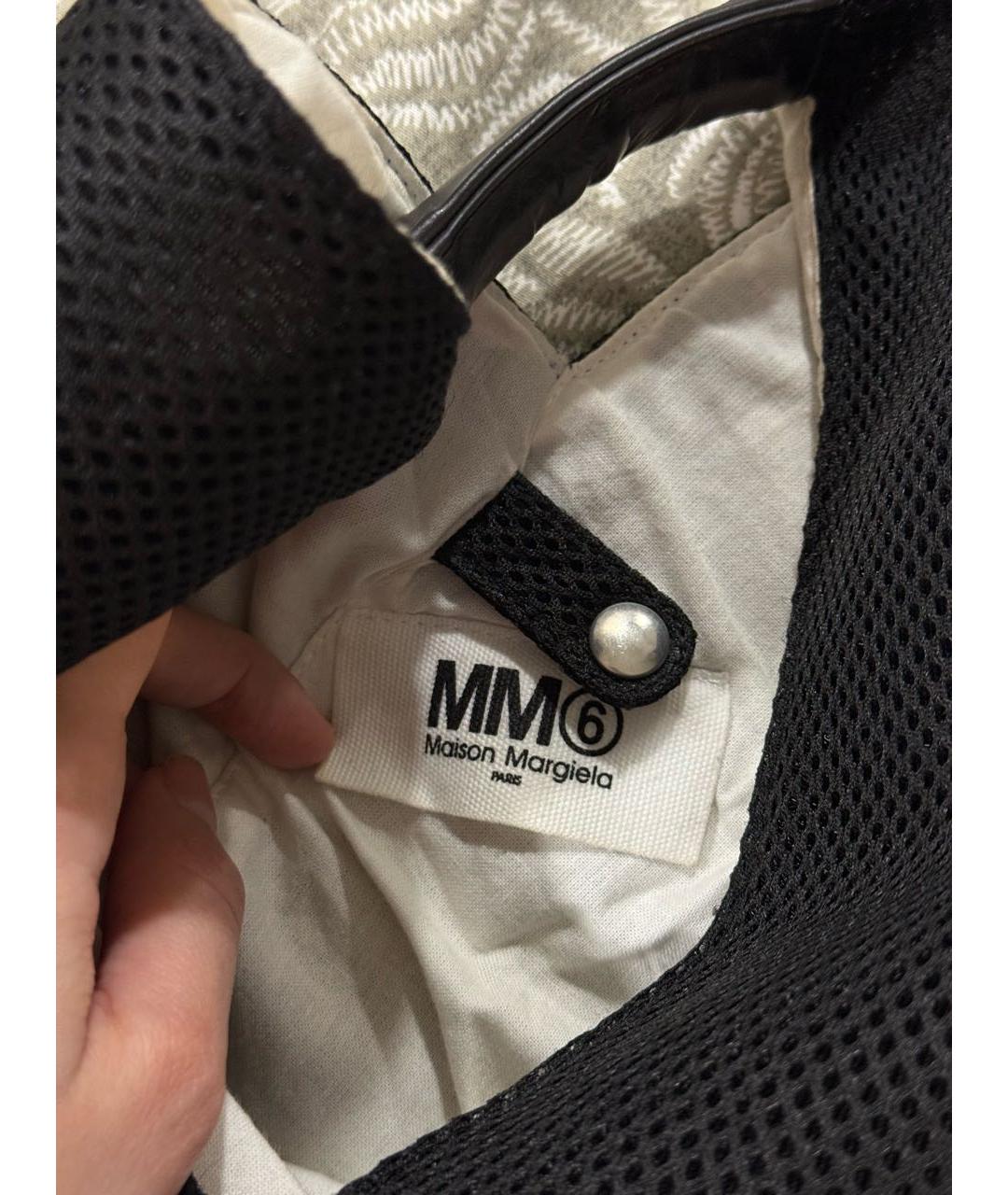 MM6 MAISON MARGIELA Черная синтетическая сумка тоут, фото 4