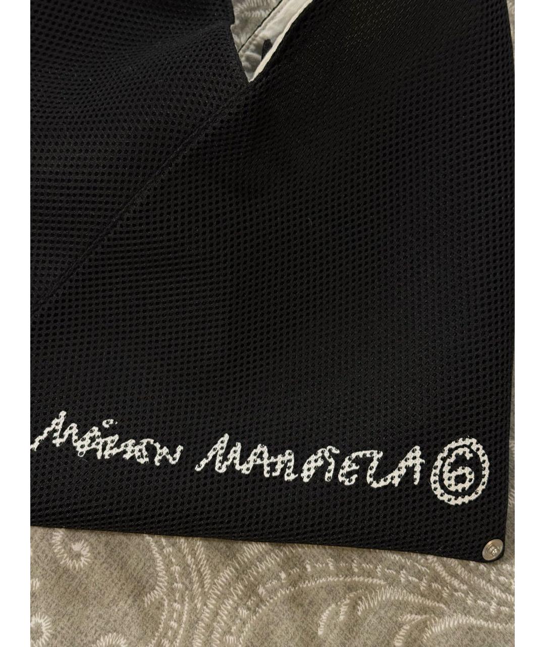 MM6 MAISON MARGIELA Черная синтетическая сумка тоут, фото 3