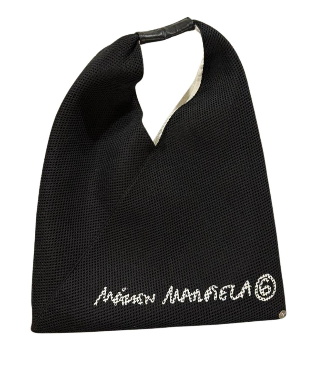 MM6 MAISON MARGIELA Черная синтетическая сумка тоут, фото 1