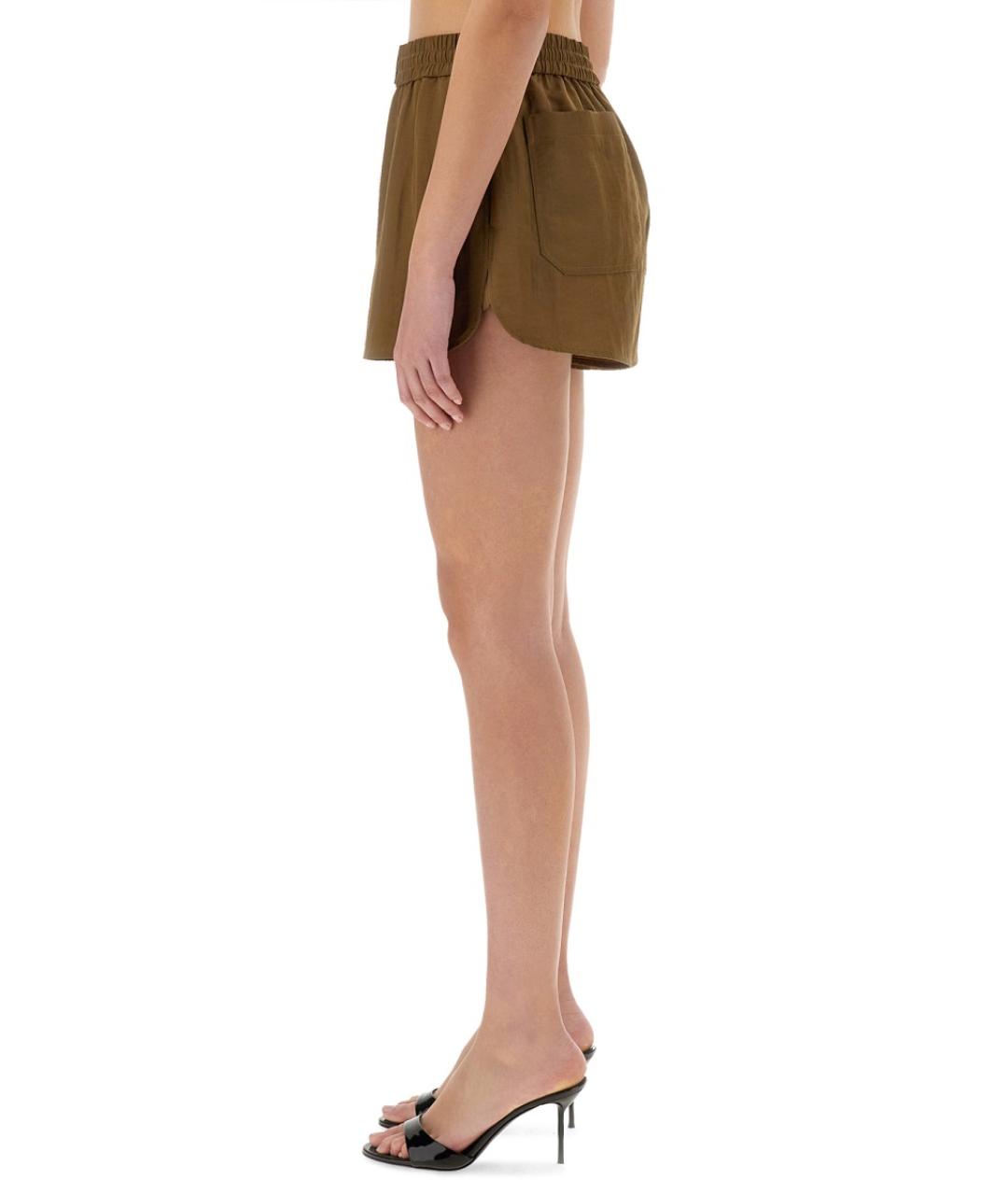 HELMUT LANG Хаки полиамидовые шорты, фото 4