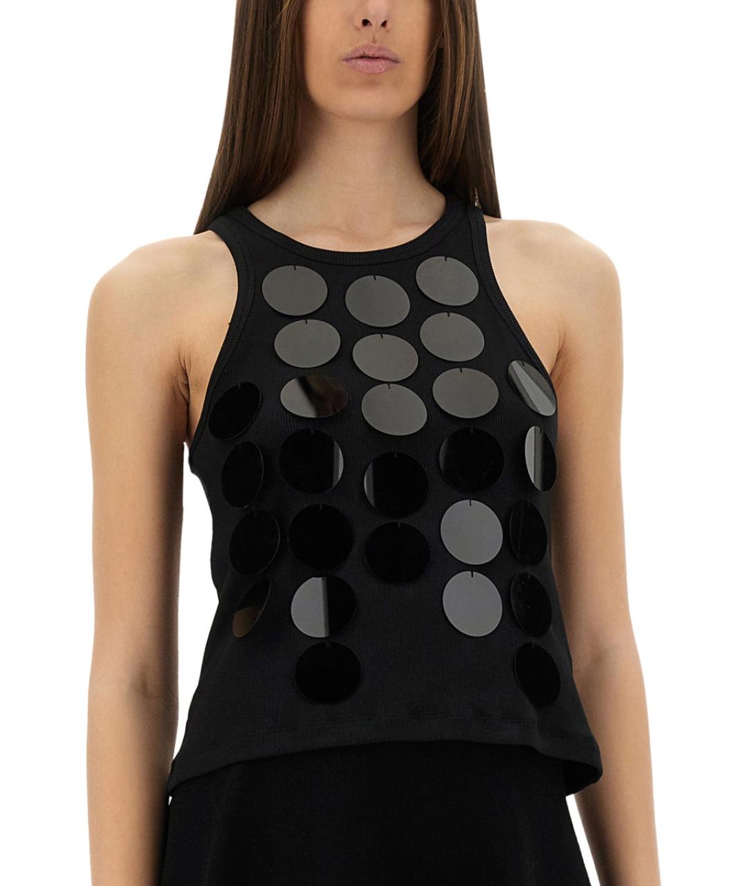 MSGM Черная хлопковая блузы, фото 4