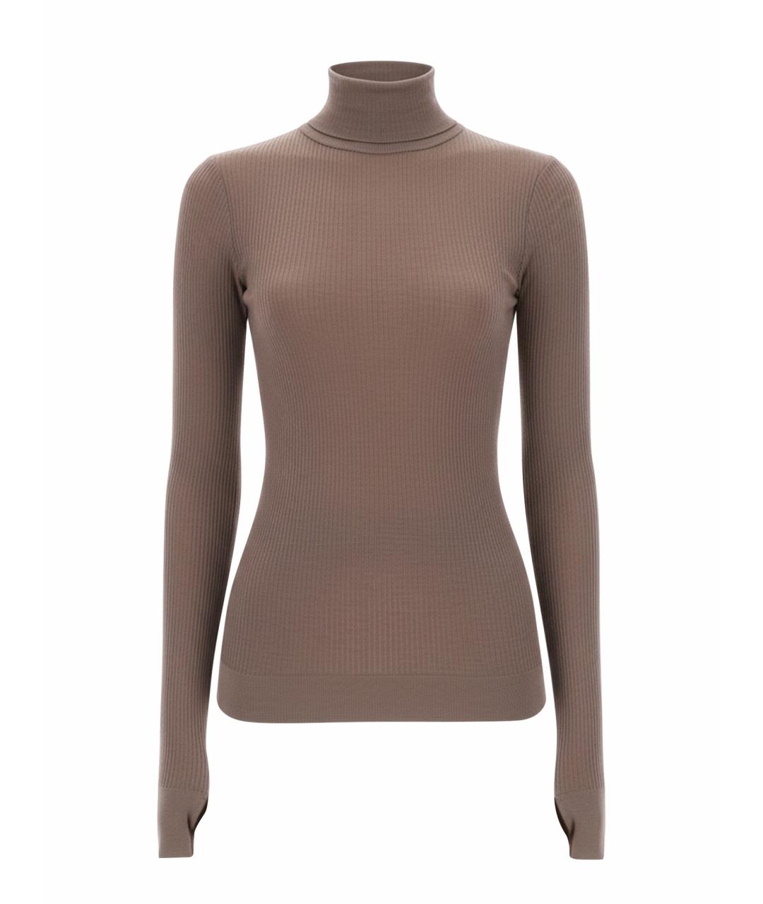 LEMAIRE Коричневая шерстяная водолазка, фото 1