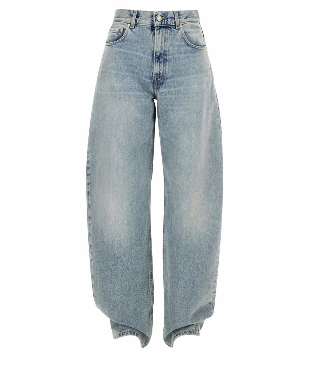 HAIKURE Синие хлопковые джинсы клеш, фото 1