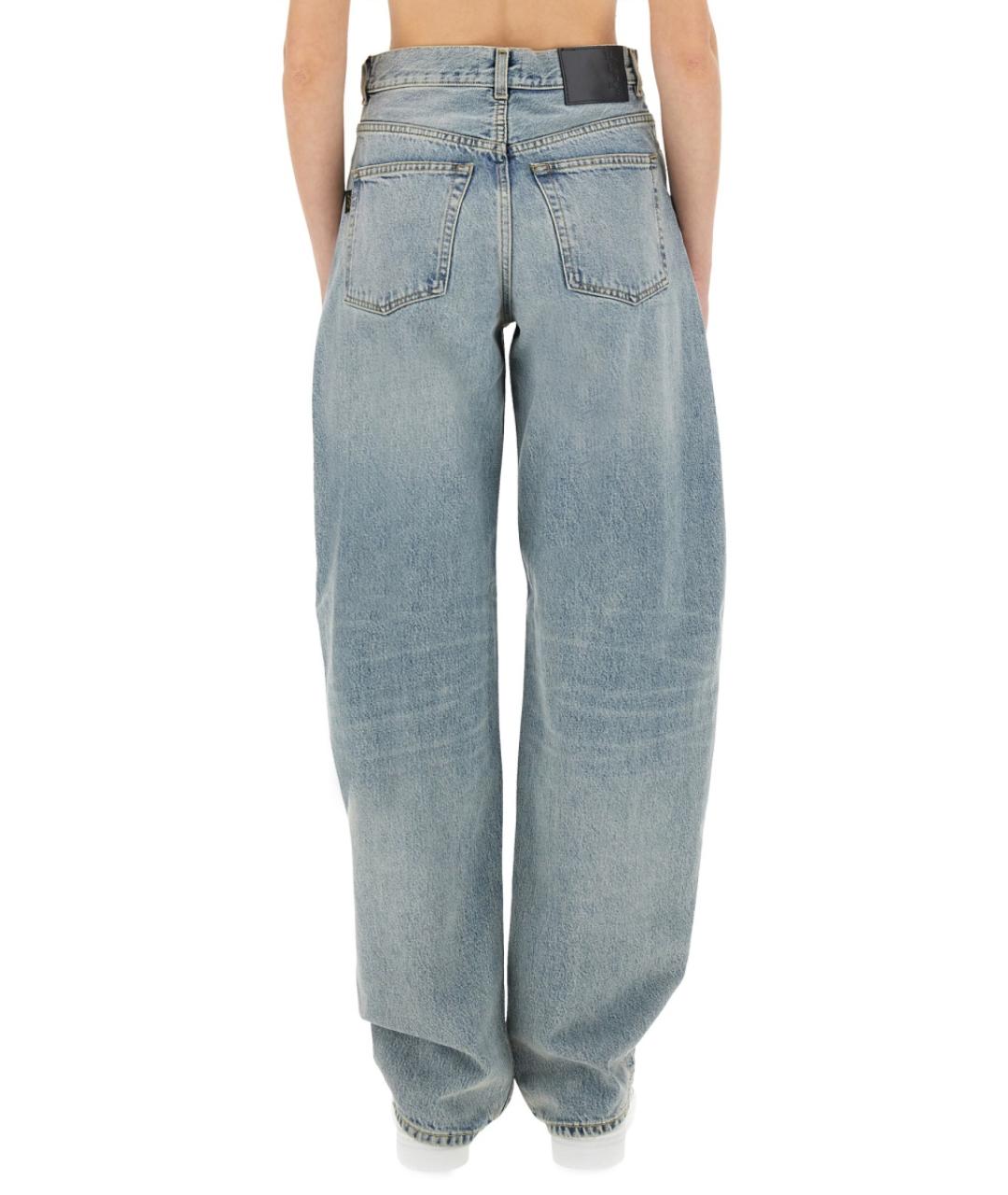 HAIKURE Синие хлопковые джинсы клеш, фото 3