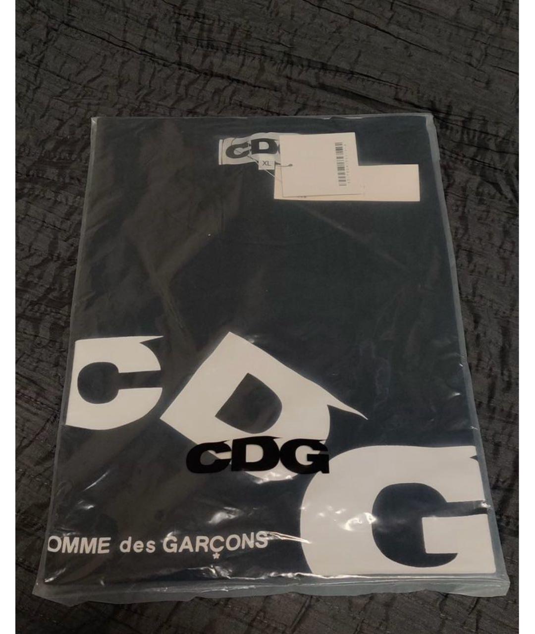 COMME DES GARÇONS Черная хлопковая футболка, фото 3