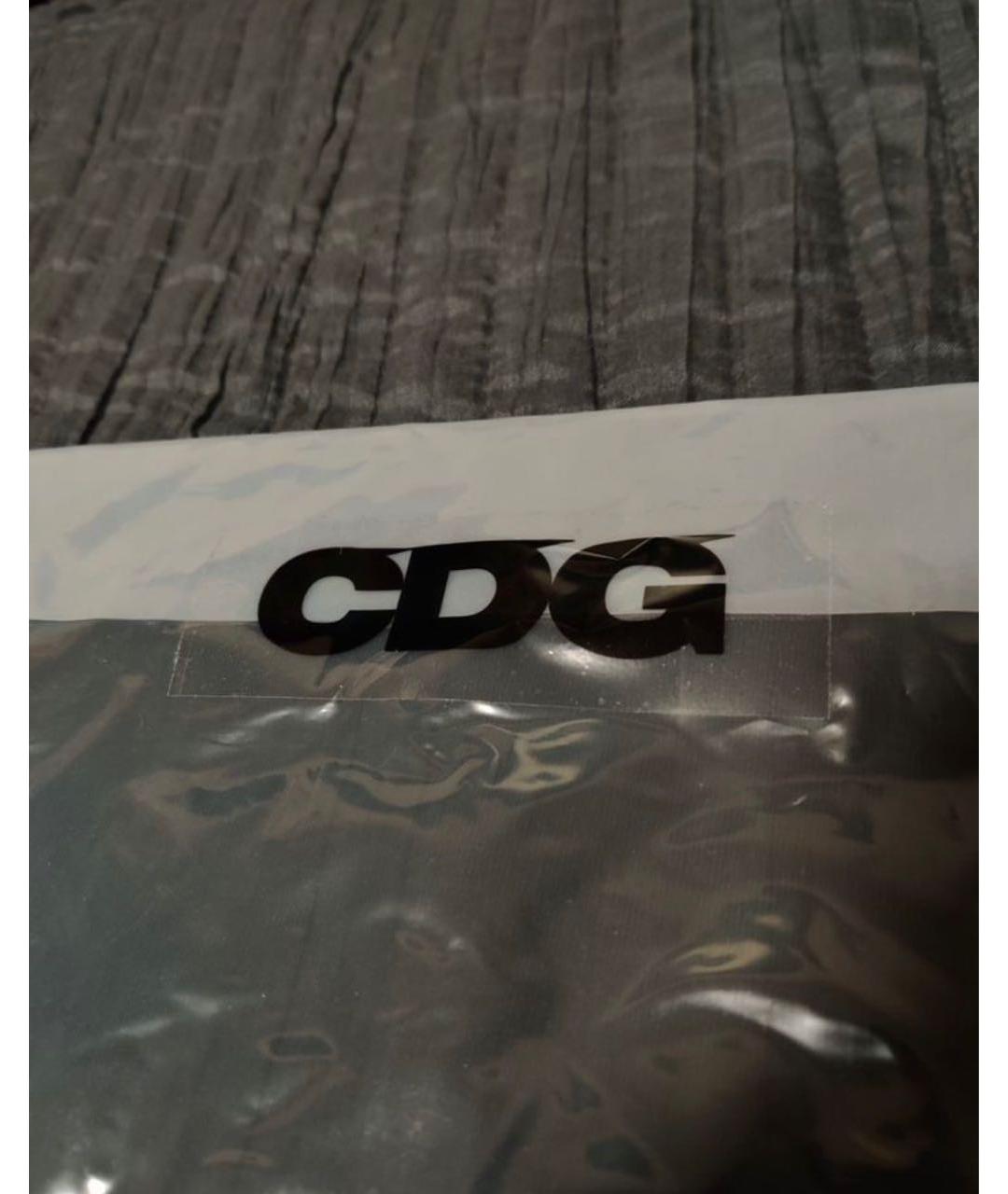 COMME DES GARÇONS Черная хлопковая футболка, фото 4