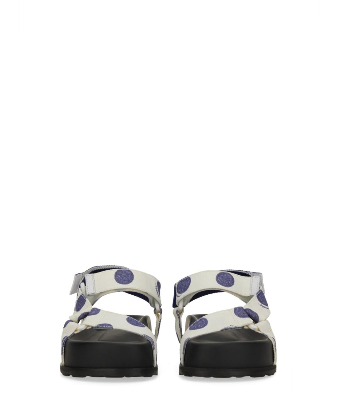 MOSCHINO Белые текстильные сандалии, фото 4