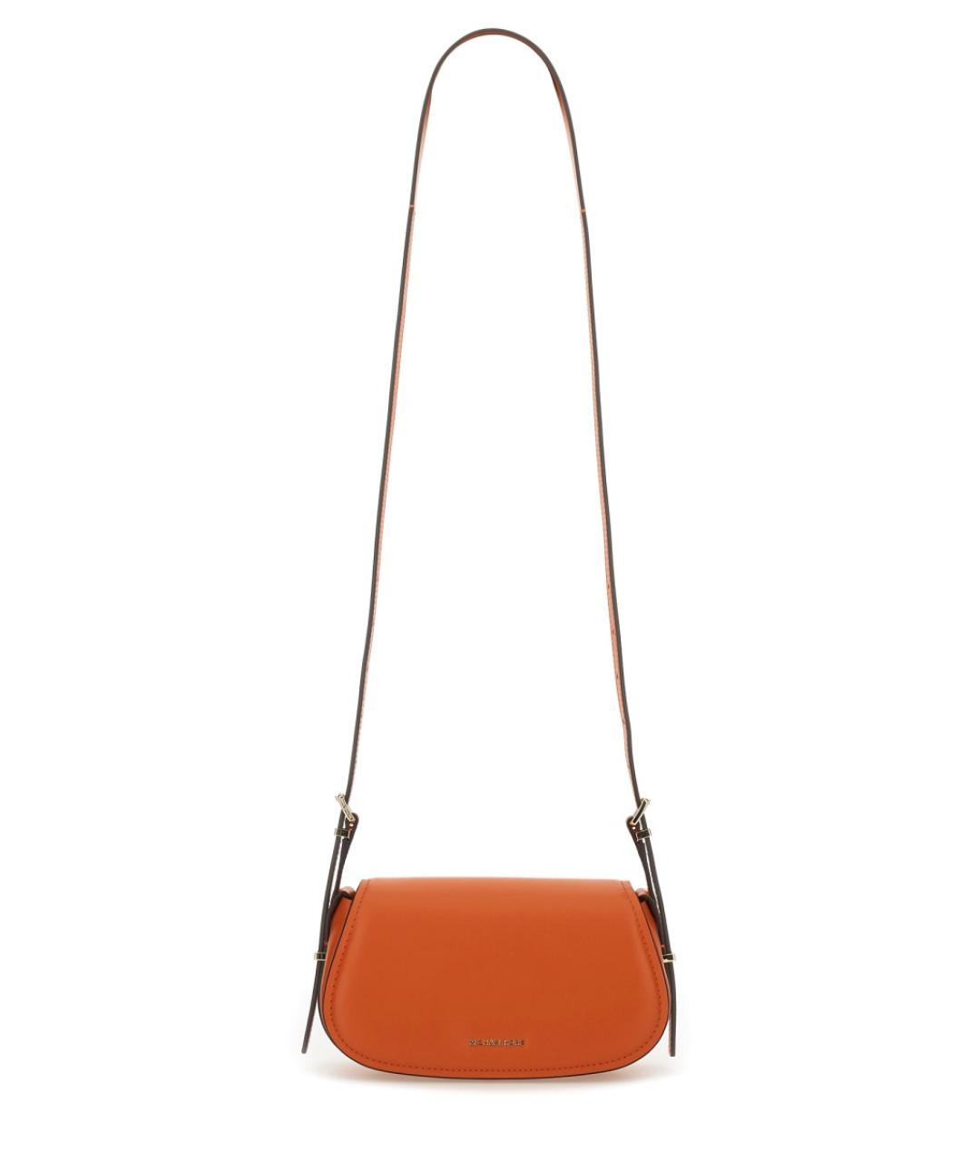 MICHAEL KORS Оранжевая кожаная сумка через плечо, фото 1