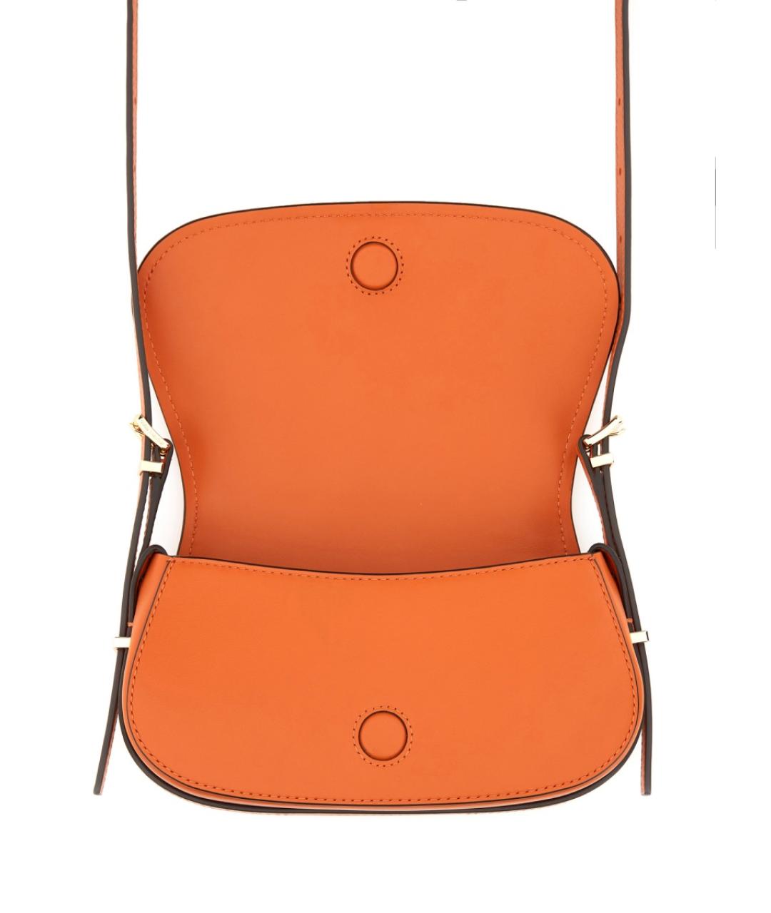 MICHAEL KORS Оранжевая кожаная сумка через плечо, фото 3