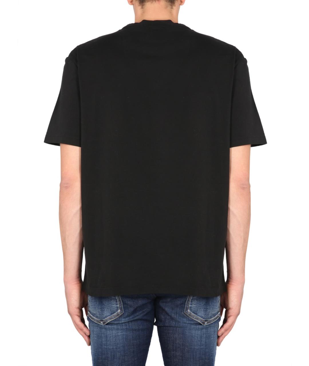 DSQUARED2 Черная хлопковая футболка, фото 4