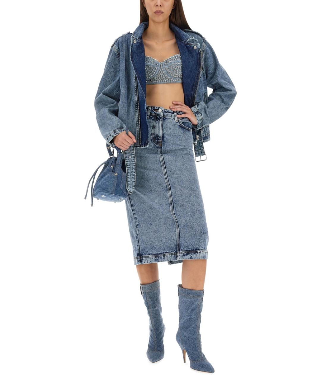 MOSCHINO JEANS Голубая деним куртка, фото 3