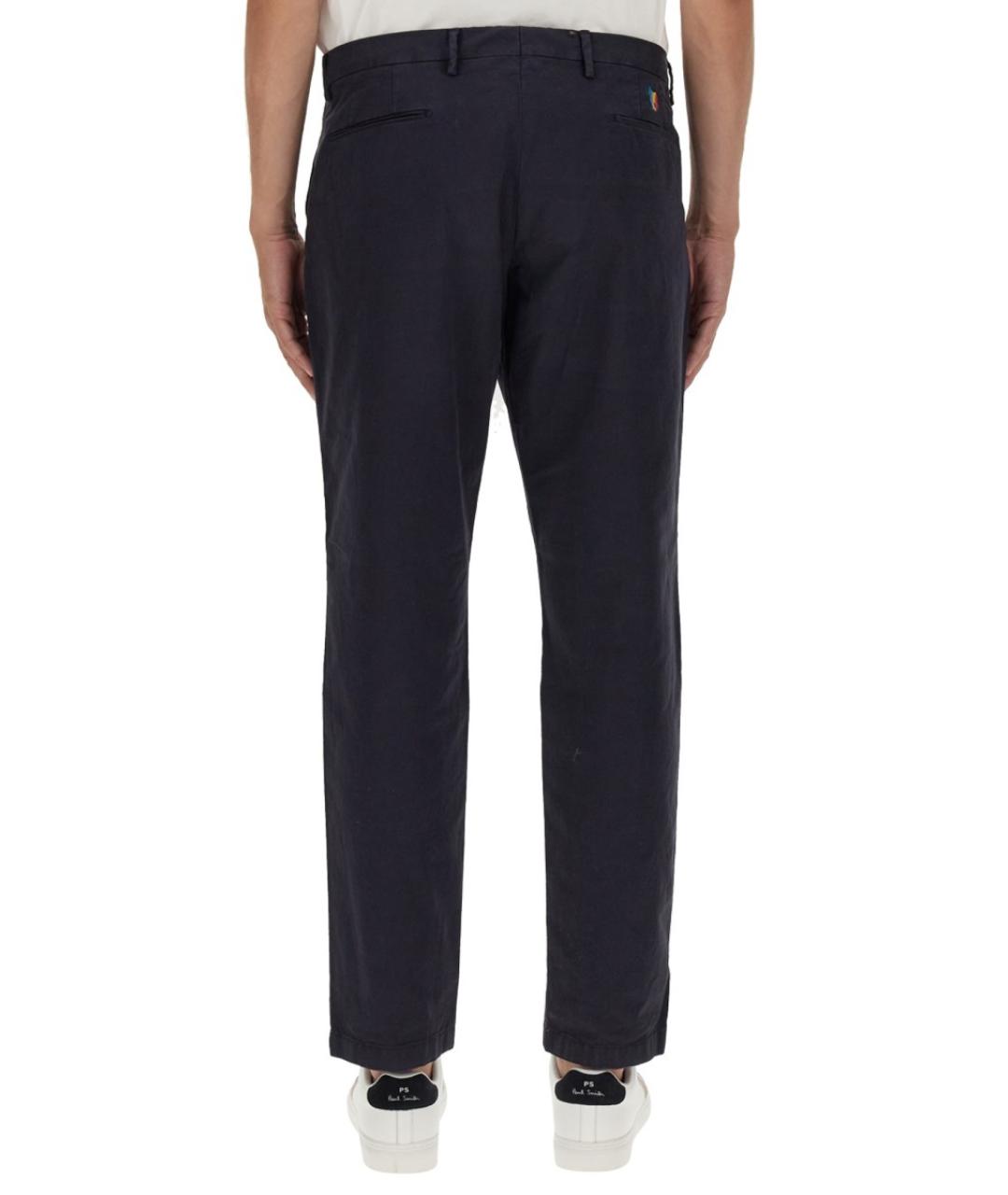 PS BY PAUL SMITH Синие хлопковые повседневные брюки, фото 4