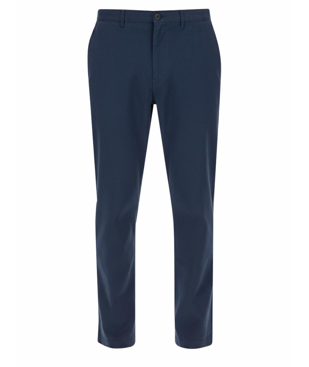 PS BY PAUL SMITH Синие хлопковые повседневные брюки, фото 1