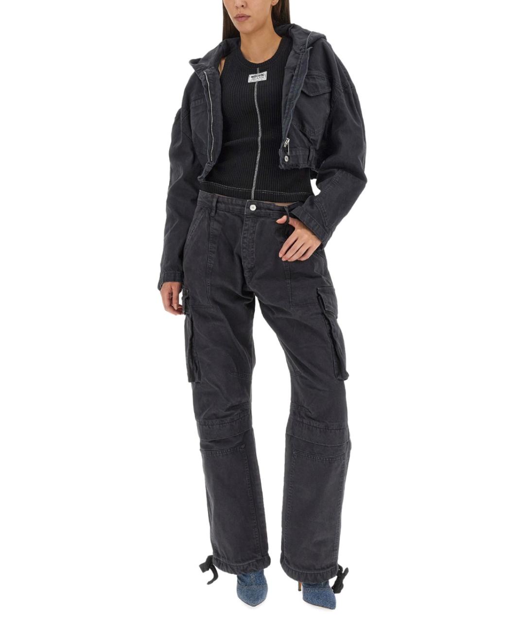 MOSCHINO JEANS Черная хлопковая куртка, фото 2